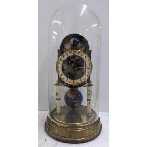 254 - A mid 20th century Kaiser German Astro Torsian Zodiac anniversary clock, 32cm h
Location: A1M
If the... 