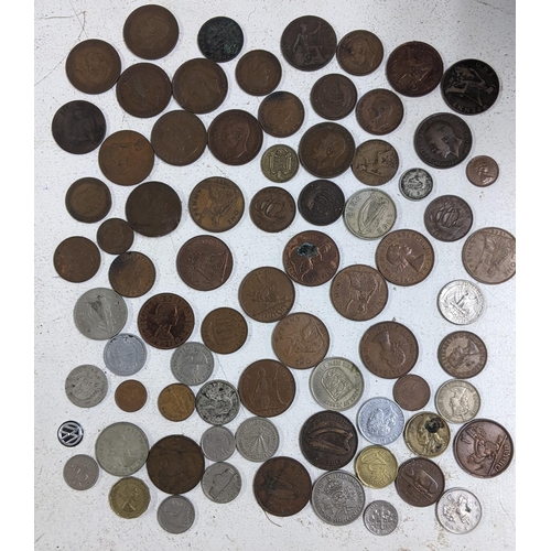 267 - Mixed coins to include a Romanian Napoleon II on franc pennies and others 
Location CAB
If there is ... 