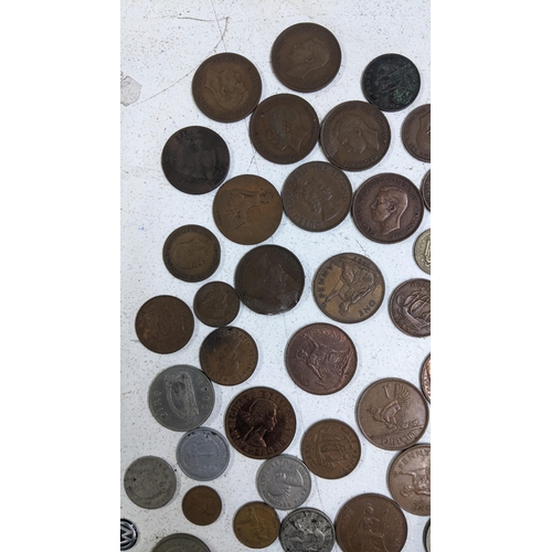 267 - Mixed coins to include a Romanian Napoleon II on franc pennies and others 
Location CAB
If there is ... 