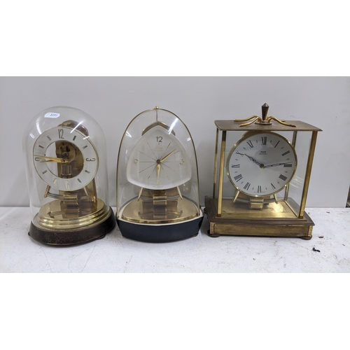 281 - Three mid 20th century Kundo electronic mantel clocks
Location: LWB
If there is no condition report ... 