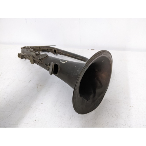 309 - A brass keyed bugle manufacturers stamp to horn rim for Charles Pace, London 
 Location RAM
If there... 