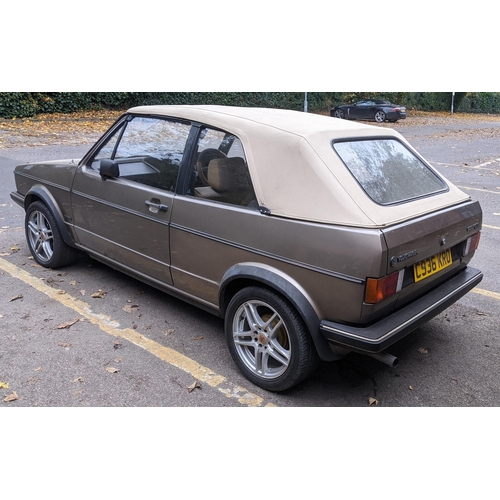 351 - A 1985 Volkswagen Golf MKI GTI Cabriolet - C936 KRO, gold colour 1781cc three door petrol, 168,327 n... 