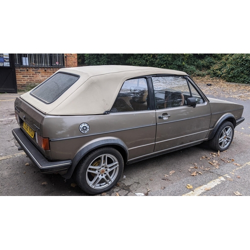 351 - A 1985 Volkswagen Golf MKI GTI Cabriolet - C936 KRO, gold colour 1781cc three door petrol, 168,327 n... 