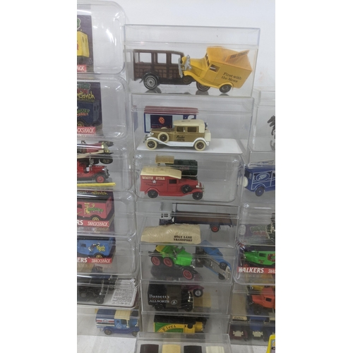 355 - A collection of model cars to include Matchbox, Days Gone and others to include a boxed Only Fools a... 