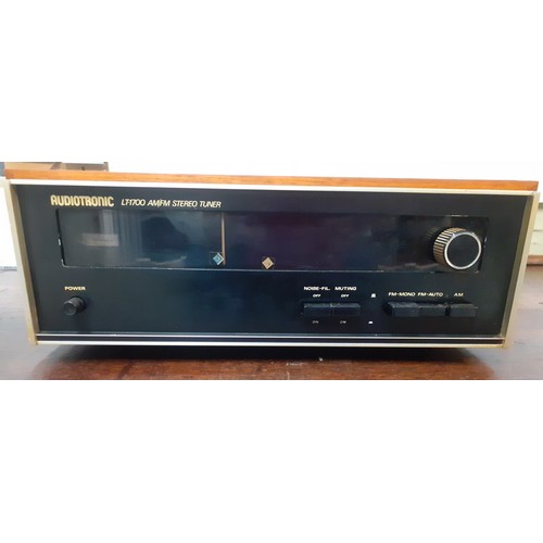 451 - A vintage Audiotronic LT-1700 AM/FM stereo tuner, serial no:KA3579, in teak housing, no plug. Locati... 