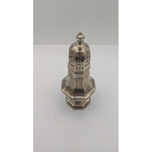 175 - A silver sugar castor of octagonal form, hallmarked London 1931, 201 grams
Location: BWR
If there is... 