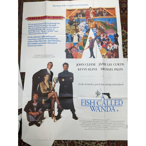 211 - A collection of twenty original film posters  includes Fish Called Wanda – all uk quads – various co... 