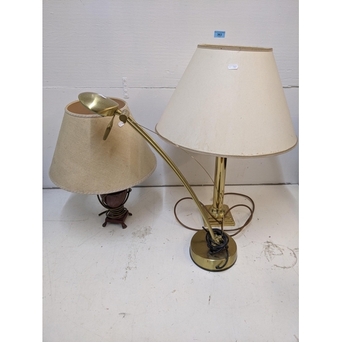 363 - Three lamps to include two table lamps  and one reading lamp
Location: A3F
If there is no condition ... 