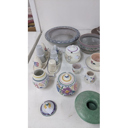 454 - Ceramics to include two Auiemore vases, various items of Poole pottery and other items
Location: A4M... 