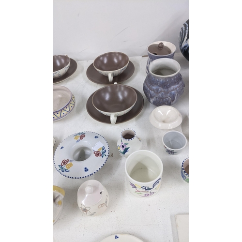 454 - Ceramics to include two Auiemore vases, various items of Poole pottery and other items
Location: A4M... 