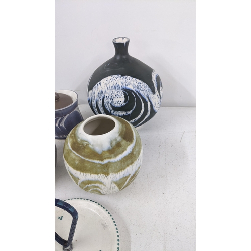 454 - Ceramics to include two Auiemore vases, various items of Poole pottery and other items
Location: A4M... 