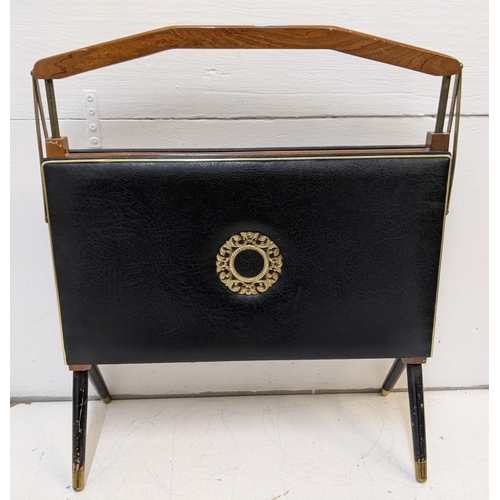 342 - A mid 20th century teak folding magazine rack Location: A3M
If there is no condition report shown, p... 