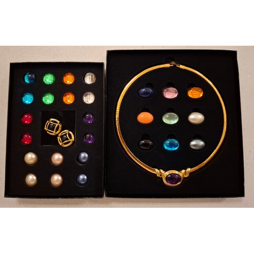 49 - Joan Rivers- A late 20th Century Classics Collection 'Omega Ten Color Slide Necklace 319225' gold to... 