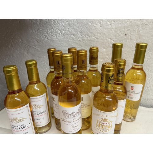 28 - Bordeaux 2018 Sweet Whites half bottle case to include Chateau Doisy Dene, Chateau Lafaurie - Peyrag... 