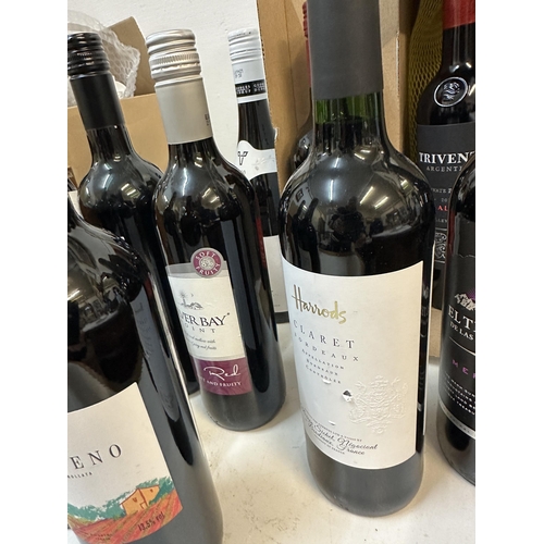 6 - Twelve mixed bottles of red wine to include Silver Bay, Chateau Cap L'Ousteau Haut Medoc 2018, Harro... 