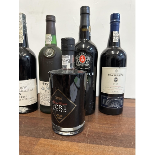 97 - Seven bottles of port to include Graham's 1979, Quinta Do Panascal 1986, Taylors 1978, Warres 1992, ... 