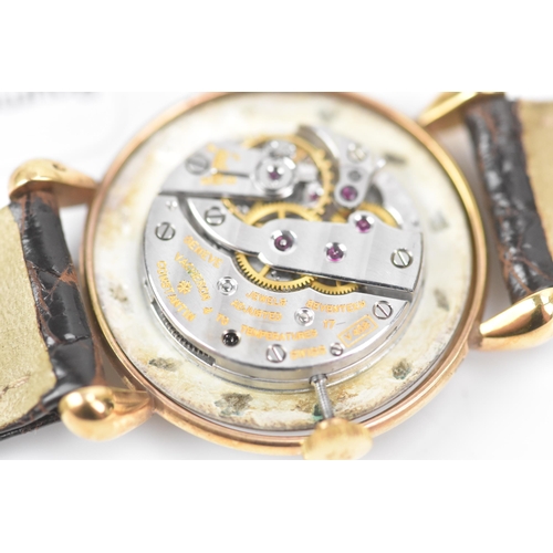 103 - A Vacheron & Constantin, manual wind, mid-size, 18ct gold wristwatch, circa 1940s, with flared teard... 