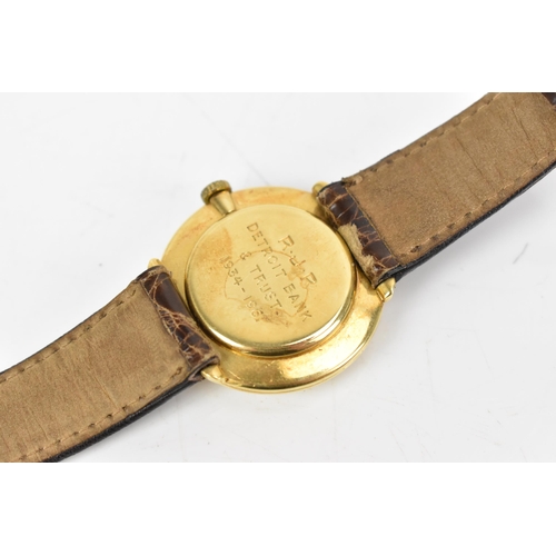 107 - An IWC (International Watch Company Shaffhausen), manual wind, gents, 18ct gold wristwatch, circa 19... 