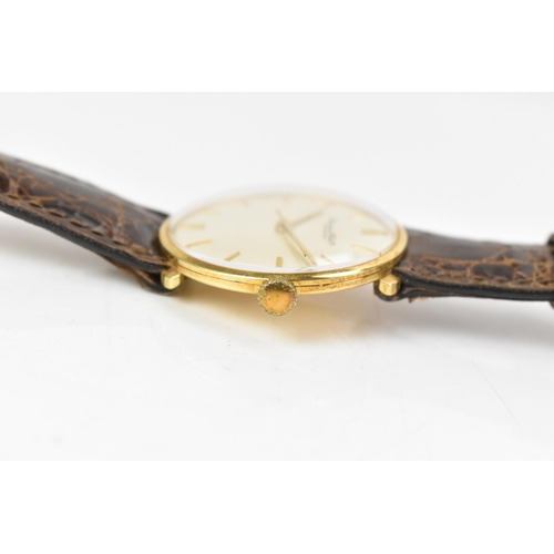 107 - An IWC (International Watch Company Shaffhausen), manual wind, gents, 18ct gold wristwatch, circa 19... 