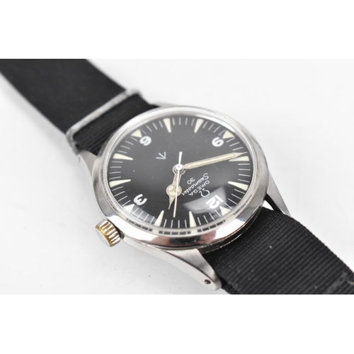 94 - An Omega Seamaster ref 2760-6SC, manual wind, gents, stainless steel wristwatch, circa 1960s, the bl... 