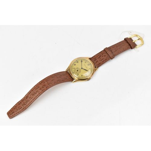 99 - An IWC (International Watch Company Shaffhausen), manual wind, gents, 14ct gold wristwatch, circa 19... 