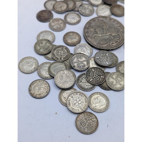 29 - Mixed British coins to include a 1817 'Bull Head' George III half crown, Victorian and later threepe... 