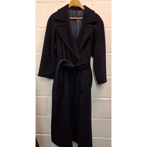 10 - Max Mara- Three coats comprising a brown hip length and over-sized virgin wool coat, UK10 having 2 z... 