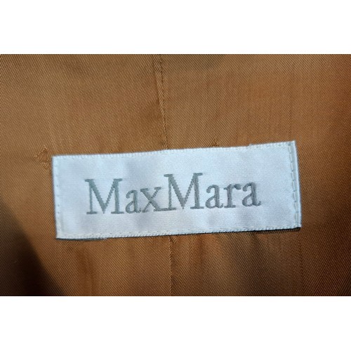 10 - Max Mara- Three coats comprising a brown hip length and over-sized virgin wool coat, UK10 having 2 z... 