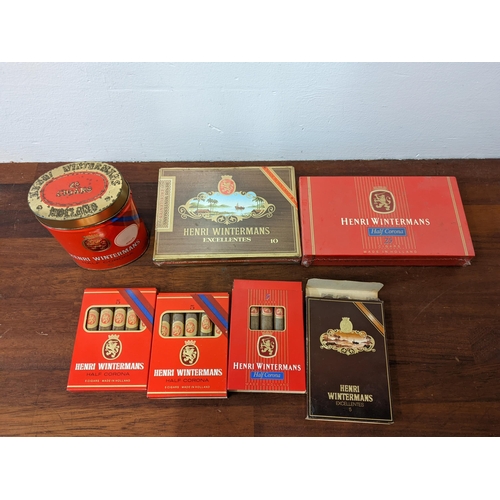 140 - Henri Wintermans cigars to include Excellenties 10 sealed, Half Crona 25 sealed, Half Corona 21, thr... 