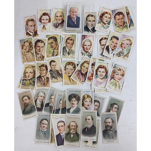 32 - Cigarette cards, miscellaneous collection including approx. 41 Film Stars, 46 Radio Personalities, 2... 