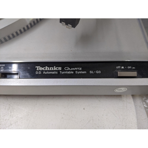 337 - A Technics sound system to include an automatic turntable system SL -Q3, A M56 Microprocessor Auto S... 