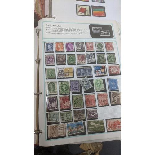 38 - Stamps to include part filled stamp albums including Commonwealth examples and others, along with an... 