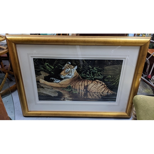 397 - A Michael Jackson signed limited edition print, entitled 'Reflections of India, the frame 106cm x 76... 