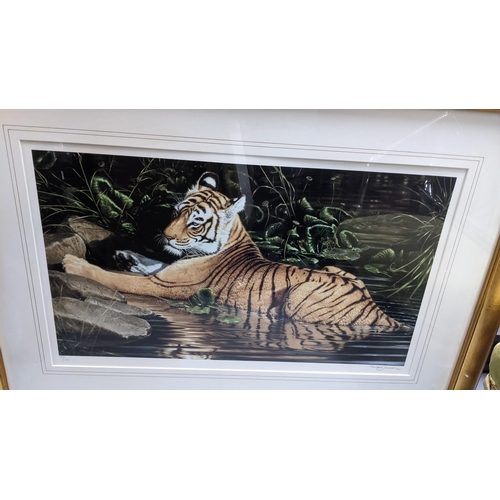 397 - A Michael Jackson signed limited edition print, entitled 'Reflections of India, the frame 106cm x 76... 