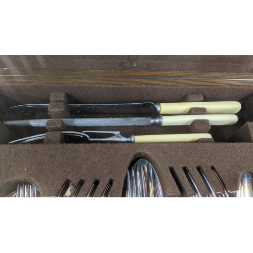 42 - A community silver plated canteen of cutlery and flatware 
Location AIM
If there is no condition rep... 