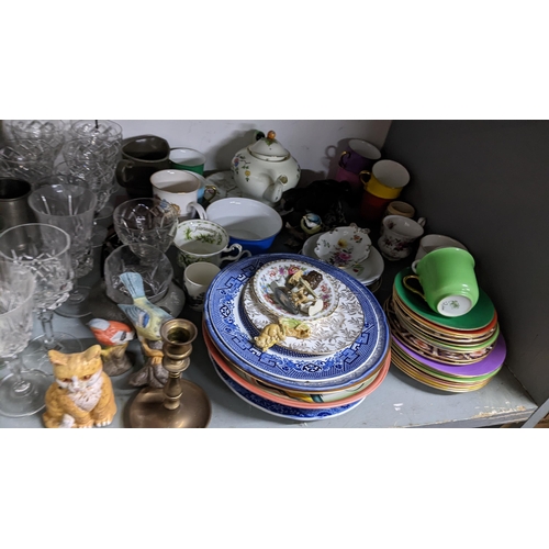 51 - Collectables to include Royal Crown Derby plates, Shelley part teaset, a pair of late 19th century f... 