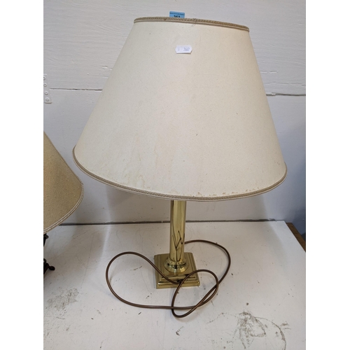 406 - Three lamps to include two table lamps  and one reading lamp
Location: ROS
If there is no condition ... 