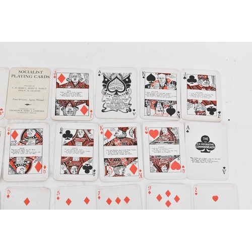 496 - A deck of 'Socialist Playing Cards' designed by L.H.Marcy, Mary E.Marcy and R.H Chaplin, copyright 1... 