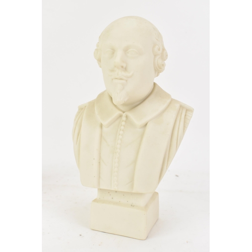 516 - A collection of late 19th/early 20th century busts to include four parian busts of Shakespear, the l... 