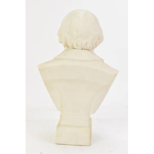 516 - A collection of late 19th/early 20th century busts to include four parian busts of Shakespear, the l... 