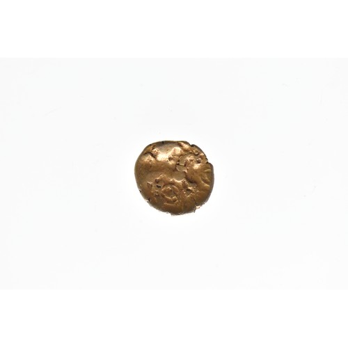 436 - Celtic - Regni and Atrebates (60-50 BCE)?, Uninscribed Gold Quarter Stater, Remic type – Mane type, ... 