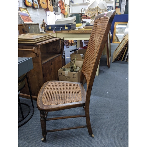 444 - An early 20th century carved, high back nursing chair and a walnut box
Location: RAM
If there is no ... 