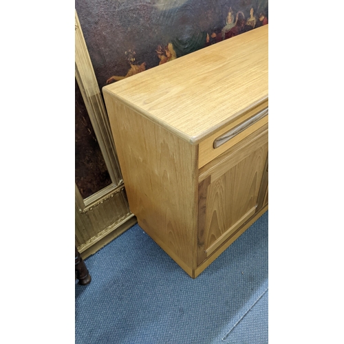 20 - A mid 20th century G-Plan Fresco range sideboard on a plinth base 75.5cm h x 142.5cm w Location: Sta... 