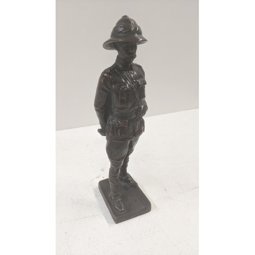 459 - Sydney March - a bronze figure of Field Marshall Lord Roberts on a rectangular base, 23cm high
Locat... 