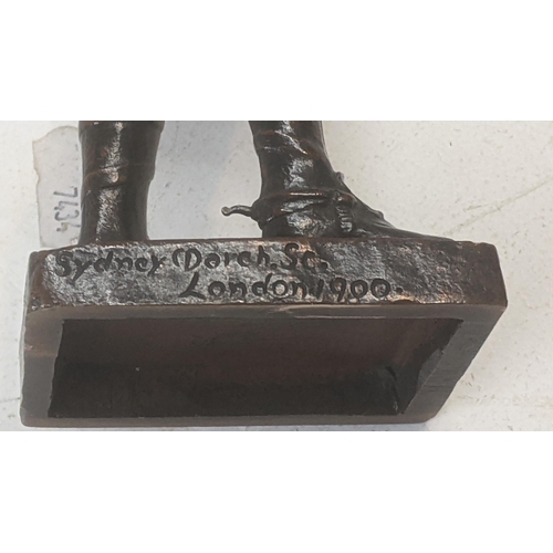 459 - Sydney March - a bronze figure of Field Marshall Lord Roberts on a rectangular base, 23cm high
Locat... 