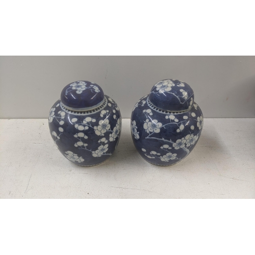 464 - Two Kangxi style Prunas pattern ginger jars, circa 1900
Location: R2.1
If there is no condition repo... 