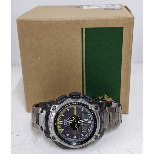 299 - A boxed Casio Por Trek quartz digital gents wristwatch
Location: cab
If there is no condition report... 