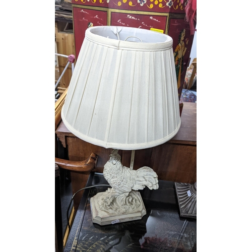 409 - Two modern table lamps to include one in the form of a cockerel
Location: G
If there is no condition... 