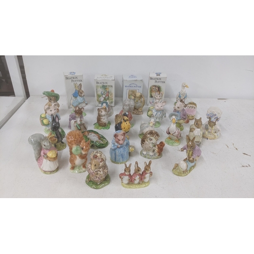 539 - A collection of Bewick ceramic Peter Rabbit models to include Thomasina Tittlemouse, Pigling Bland a... 