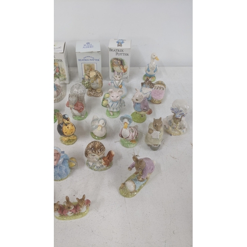 539 - A collection of Bewick ceramic Peter Rabbit models to include Thomasina Tittlemouse, Pigling Bland a... 